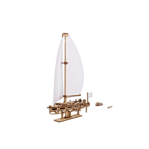 Ukraine Made Ugears Ocean Beauty Yacht Mechanical Wooden 3D Puzzle Model Kit