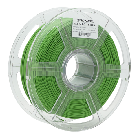 3D META PLA Basic 3D Printing Filament - Green