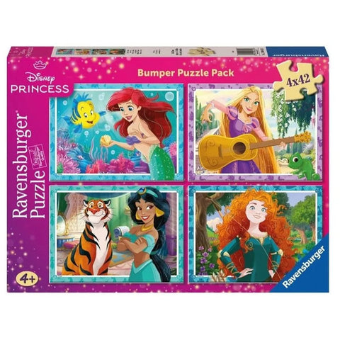 Ravensburger 4x42-Pieces Disney Princess Bumper Pack Puzzle