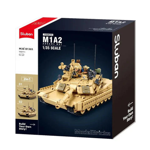 Sluban 1/35 988pc M1A2 Abrams TUSK II