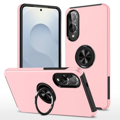 Redefine Magnetic Ring Holder Case for Samsung Galaxy S25 Edge (Pink)