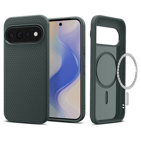 Spigen Google Pixel 11 Pro Liquid Air (MagFit) Case (Abyss Green)