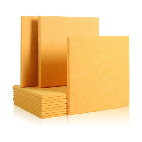 iDEER LIFE 12-Pack Acoustic Foam Panels (Yellow)
