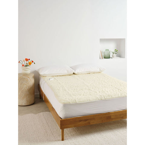 Linen House Wool Long Electric Blanket - Cream (King Single)