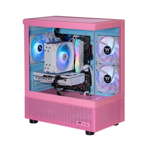 Thermaltake Horizon Elite Gaming Desktop PC (Intel 14400F / RTX 5060 / 32GB RAM) - Bubble Pink Edition