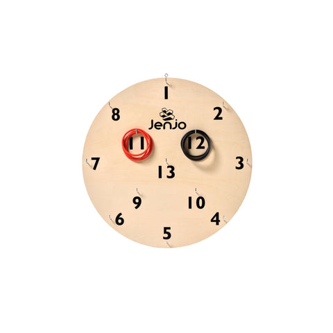 Jenjo Games Wooden Giant Hookey Ring Board Lawn Game 68cm diameter