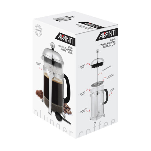 Avanti Domo 6 Cup Coffee Plunger - 800Ml