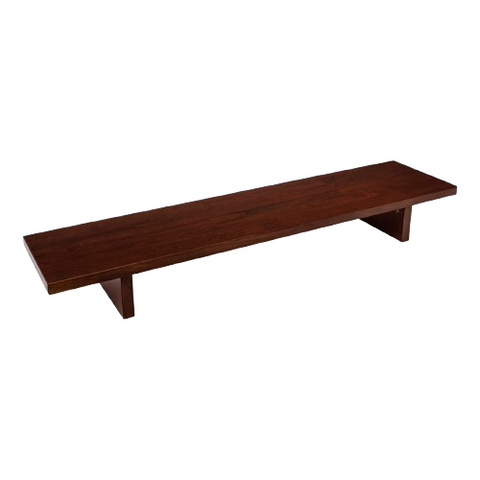 Desky Minimal Monitor Stand - Red Walnut Rubberwood