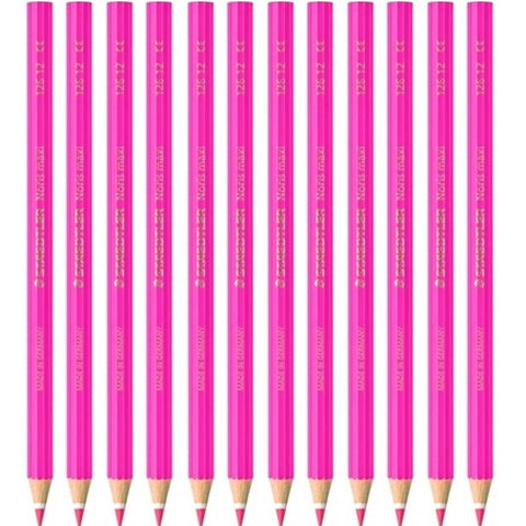 Staedtler Noris Club Maxi Learner Coloured Pencils Pack 12 (Pink)