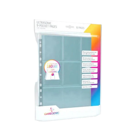 Gamegenic Ultrasonic 9 Pocket Pages Toploading 10Pcs Pack