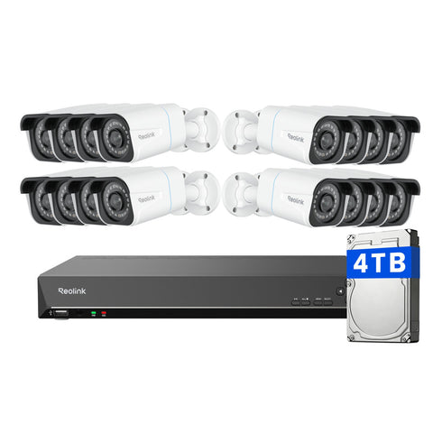 Reolink 4K PoE CCTV 16CH NVR DIY Security Camera System