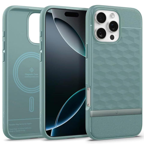 Spigen Apple iPhone 16 Pro Max Parallax Mag Case - Sage Green