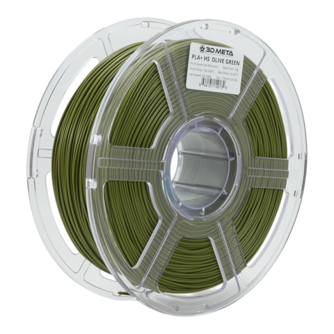 3D META High Speed PLA+ HS 3D Printing Filament - Olive Green