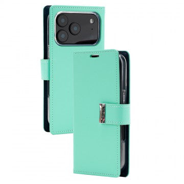Goospery Rich Diary for iPhone 17 Pro - Mint, Magsafe