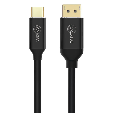 Cruxtec USB-C Male to Displayport V1.4 Male Cable 1m (Black)