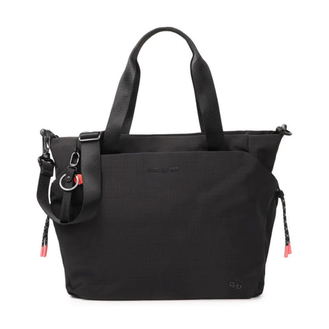 Hedgren Satoshi Womens Travel 14in Laptop Tote Handbag Lockable Zips Black