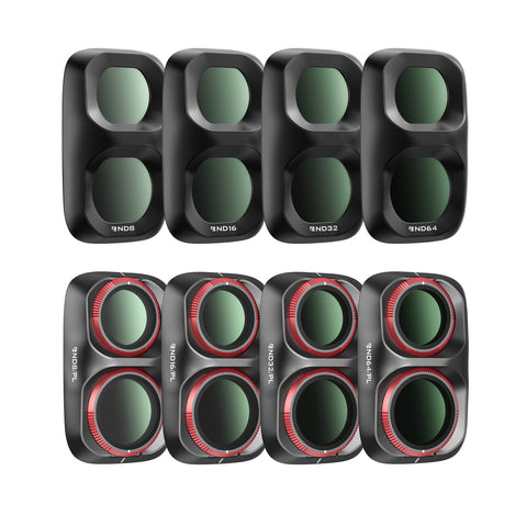 Freewell 8-pack All Day Series Filter Set for DJI Osmo Pocket 4P (Black)