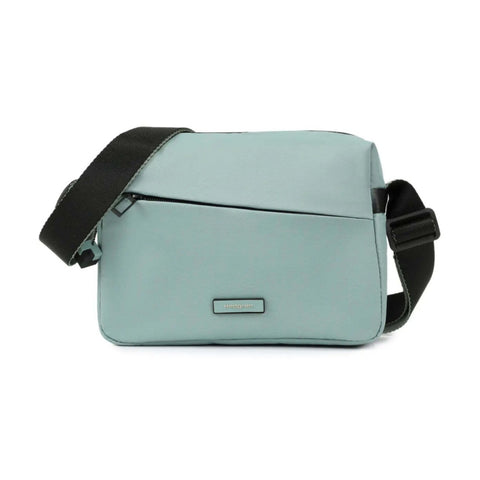 Hedgren Neutron Medium Crossbody Bag Adjustable Strap Polyeste Green Milieu