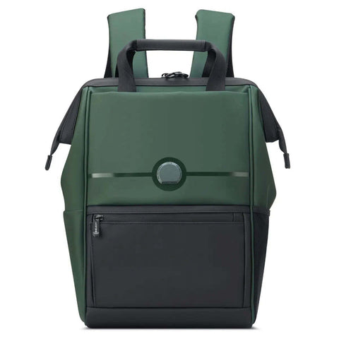 Delsey Turenne Soft RFID 14" Laptop Backpack Green