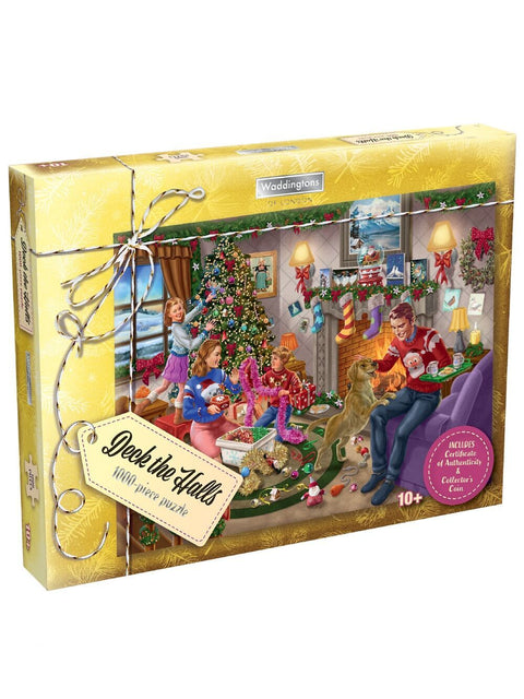 Christmas Warehouse - XMTY2419 Waddingtons Of London Deck The Halls 1000 Piece Jigsaw Puzzle Various