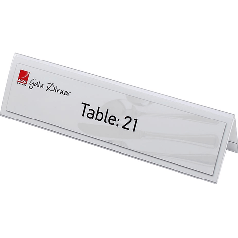Rexel Name Plates Large 210x59mm Pack 25 Inserts Included