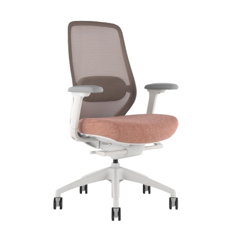Desky CoilFlex Ergonomic Office Chair - Peach / No Headrest