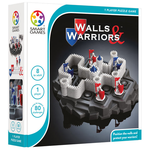 Smart Games Walls and Warriors 1 Player 3D Skill Building Puzzle Game