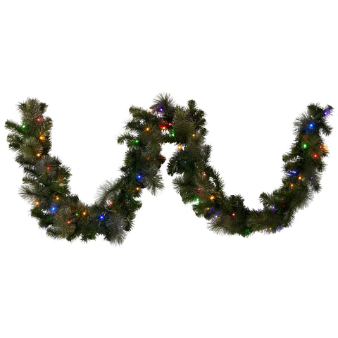 Christabelle Gold Pine LED Christmas Garland 2.7m