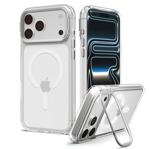 SPIGEN Ultra Hybrid Optik S MagSafe Case for iPhone 18 Pro Max/17 Pro Max (Clear Case / Silver Ring)