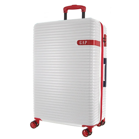 GAP Hard-Shell 4-Wheel Suitcase TSA Lock Large Travel Luggage 76cm White