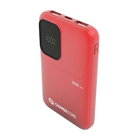 ChargeCore SafeCharge Max 5K LiFePO4 Power Bank (Sunset Coral)