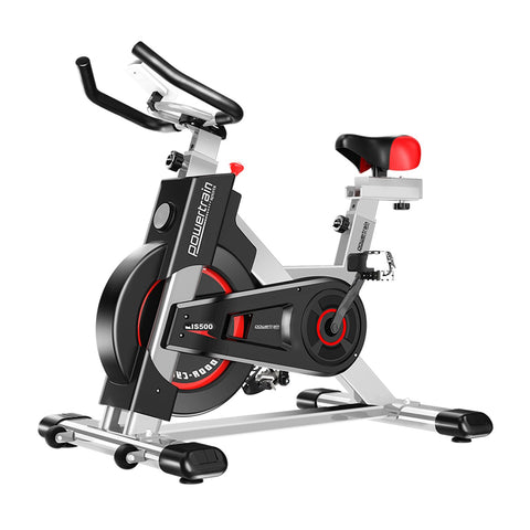 Powertrain IS-500 Heavy-Duty Exercise Spin Bike Electroplated (Silver)