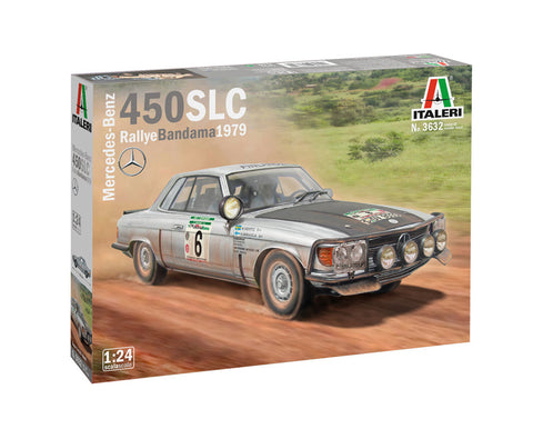 Italeri 1/24 Mercedes-Benz 450 SLC Rallye Bandama 1979