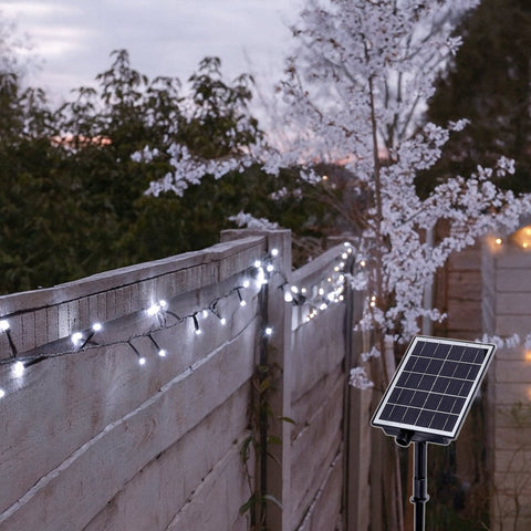 Lexi Lighting Solar 420 LED Fairy Lights - White