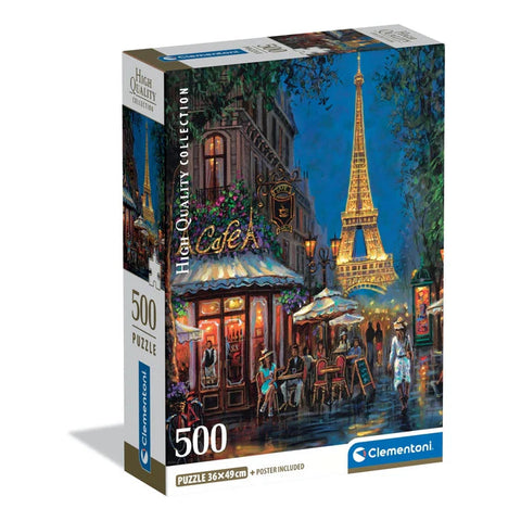 Clementoni 500pc Night At The Eiffel Cafe Puzzle