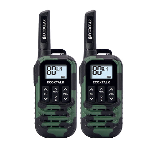 EcoXgear UHF CB 2 Pack Handheld Radio EXG50-2PKC (Camouflage)