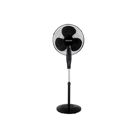 Heller 50W Pedestal Fan 40cm with Remote (Black)