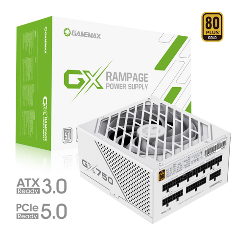 GameMax GX-750 PRO 750W 80+ Gold Fully Modular PSU – ATX 3.0