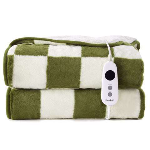 Dreamaker Checkered Electric Heated Throw 160x200cm