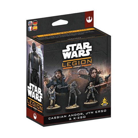 Atomic Mass Games Star Wars Legion Cassian Andor, Jun Erso & K-2SO