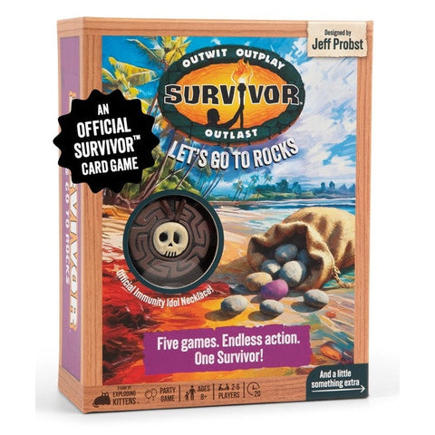 Exploding Kittens Survivor - Let's Go To Rocks The Card Game Game