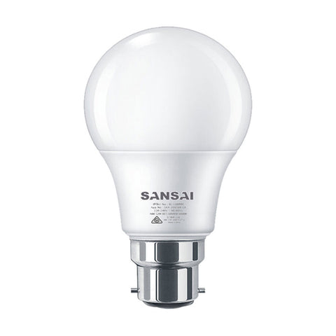 Sansai LED Light Bulb A60 12W B22 (Cool White)