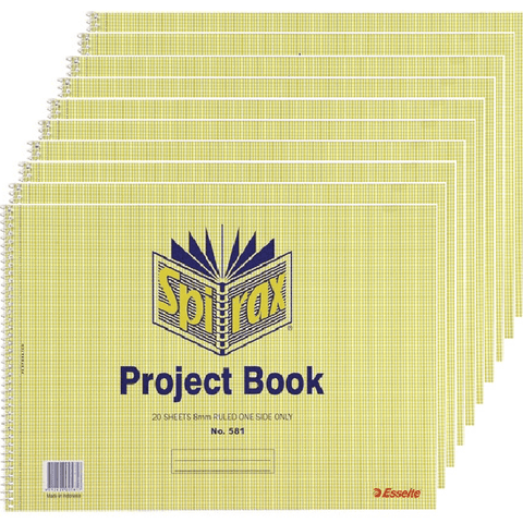 Spirax Project Book 40 Page 252x360mm [10 Pack]