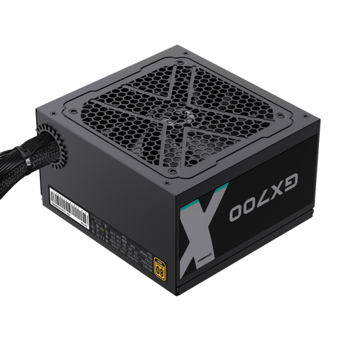 GameMax GX700 700W 80+ Plus Gold Certified ATX Power Supply - High Efficiency Wired PSU for Gaming & Desktop PC - Black