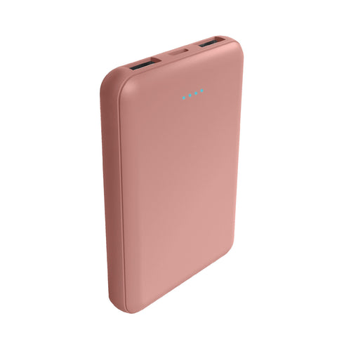 Laser 5000mAh Power Bank with Dual USB (Clay)