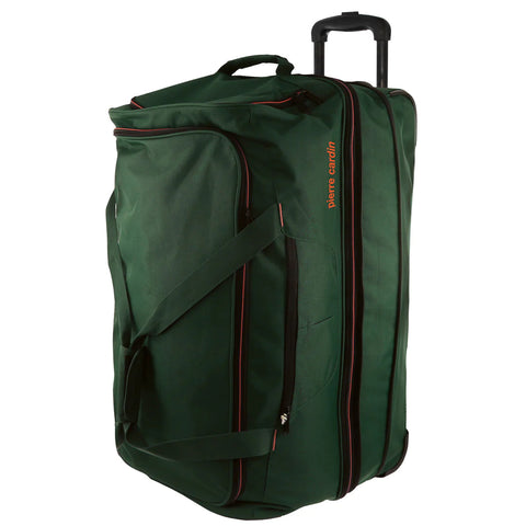 Pierre Cardin Trolley Bag Medium Soft Wheeled Duffle 72cm (Green)