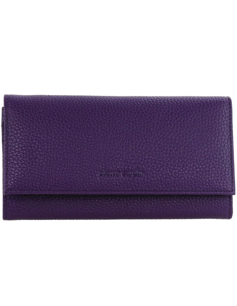 Pierre Cardin Women's Rustic Leather Protected RFID Wallet 19cm Purple