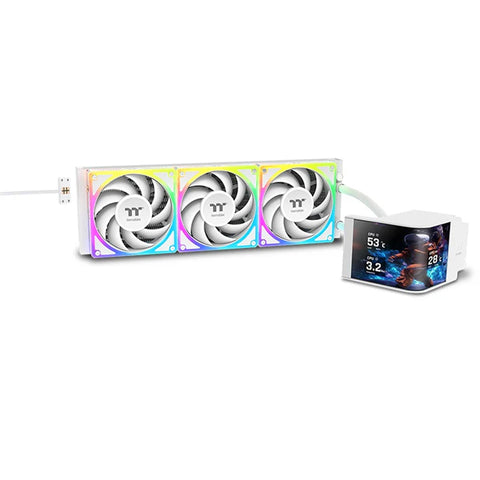 Thermaltake MAGCurve 360 Ultra ARGB Sync AIO Liquid Cooler - Snow Edition (CL-W454-PL12SW-A)