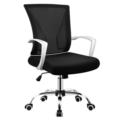 ALFORDSON Mesh Office Chair Executive Fabric Seat Tilt Computer (Black)