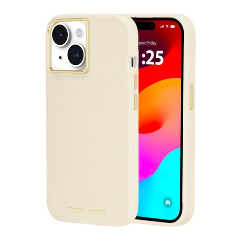 Case-Mate Silicon Case for iPhone 15 (Magsafe) - Beige